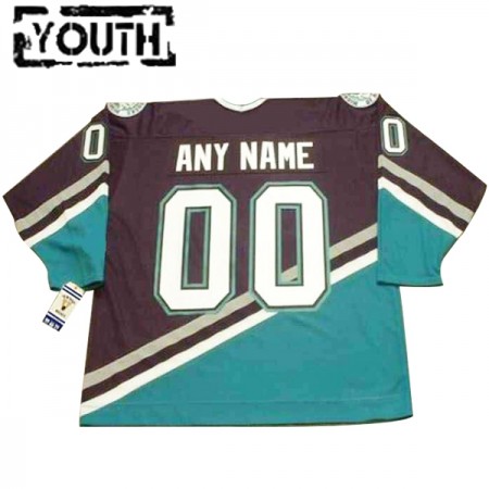 Kinder Eishockey Anaheim Ducks Mighty Ducks Trikot Custom CCM Throwback Authentic